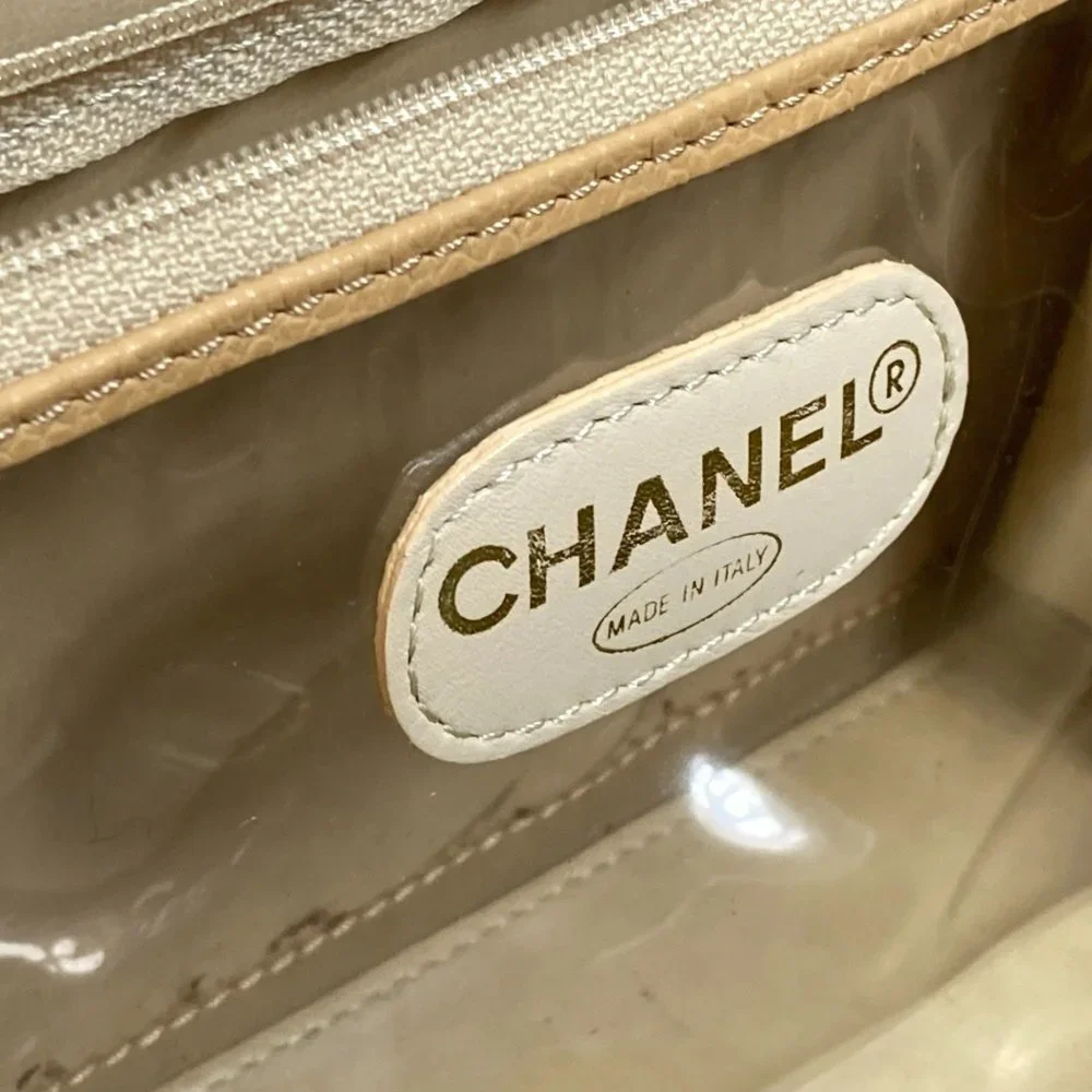 CHANEL Cream Shoulder Bag